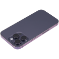 Back Housing W/ Small Pre-Installed Compatible For iPhone 14 Pro (U.S Version) (No Logo) (Aftermarket Plus) (Deep Purple)