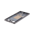 Mid-Frame Housing Compatible For Samsung Galaxy S24 Ultra 5G (US & International Version) (Titanium Black)